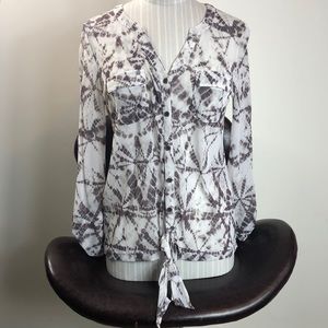 Womens Chicos blouse button down long sleeve